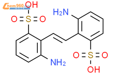 3-amino-2-[2-(2-amino-6-sulfophenyl)ethenyl]benzenesulfonic acid结构式图片|74680-05-0结构式图片