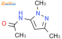 N-(1,3-二甲基-1H-吡唑-5-基)乙酰胺结构式图片|75092-37-4结构式图片