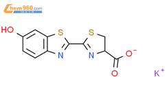 Potassium 2-(6-hydroxy-1,3-benzothiazol-2-yl)-4,5-dihydro-1,3-thi azole-4-carboxylate结构式图片|754978-59-1结构式图片