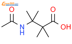 3-acetamido-2,2,3-trimethylbutanoic acid结构式图片|755-74-8结构式图片