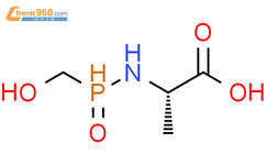 (9ci)-n-(羟基甲基膦)-L-丙氨酸结构式图片|756792-36-6结构式图片