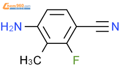 4-氨基-2-氟-3-甲基苄腈结构式图片|757247-93-1结构式图片