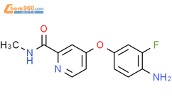 4-(4-氨基-3-氟苯氧基)-N-甲基吡啶-2-甲酰胺结构式图片|757251-39-1结构式图片