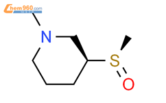 (r*,s*)-(9ci)-1-甲基-3-(甲基亚磺酰基)-哌啶结构式图片|757910-35-3结构式图片