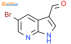 5-溴-1H-吡咯并[2,3-B]吡啶-3-甲醛结构式图片|757978-33-9结构式图片