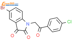 5 bromo 1 2 4 chlorophenyl 2 oxoethyl indole 2 3 dione 75822 39 8 深圳