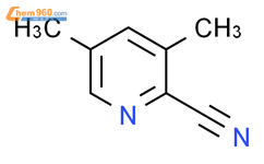 2-氰基-3,5-二甲基吡啶结构式图片|7584-09-0结构式图片
