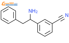 Benzonitrile, 3-(1-amino-2-phenylethyl)-结构式图片|758710-69-9结构式图片