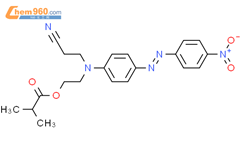 Propanoic acid,2-methyl-, 2-[(2-cyanoethyl)[4-[2-(4-nitrophenyl)diazenyl]phenyl]amino]ethylester结构式图片|75908-85-9结构式图片