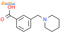 3-(哌啶甲基)苯甲酸盐酸盐 0.5 水合物结构式图片|7596-82-9结构式图片
