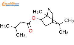 异戊酸龙脑酯结构式图片|76-50-6结构式图片