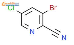 2-氰基-3-溴-5-氯吡啶结构式图片|760207-83-8结构式图片