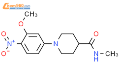 4-Piperidinecarboxamide, 1-(3-methoxy-4-nitrophenyl)-N-methyl-
