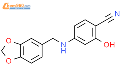Benzonitrile, 4-[(1,3-benzodioxol-5-ylmethyl)amino]-2-hydroxy-