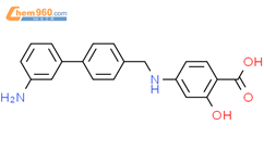 Benzoic acid, 4-[[(3'-amino[1,1'-biphenyl]-4-yl)methyl]amino]-2-hydroxy-结构式图片|761456-31-9结构式图片