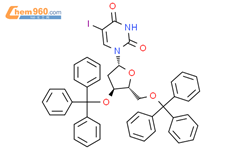 2'-脱氧-5-碘-3',5'-二-O-(三苯基甲基)-尿苷结构式图片|76513-98-9结构式图片