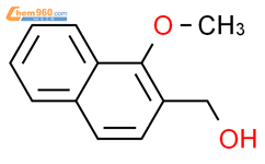 1-甲氧基-2-萘甲醇结构式图片|76635-76-2结构式图片