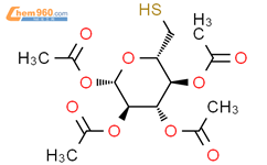 6-​硫-β-​D-​吡喃葡萄糖-1,2,​3,4-​四乙酸结构式图片|76843-64-6结构式图片