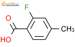 2-氟-4-甲基苯甲酸结构式图片|7697-23-6结构式图片