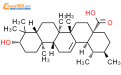 熊果酸结构式图片|77-52-1结构式图片