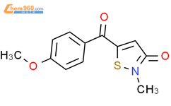 5-(4-methoxybenzoyl)-2-methylisothiazol-3(2H)-one结构式图片|77052-39-2结构式图片