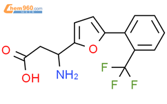 3-氨基-3-[5-(2-三氟甲基苯基)-2-呋喃]-丙酸结构式图片|773125-91-0结构式图片