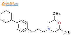 Morpholine, 4-[3-(4-cyclohexylphenyl)propyl]-2,6-dimethyl-结构式图片|77364-75-1结构式图片