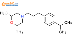 Morpholine, 2,6-dimethyl-4-[3-[4-(1-methylethyl)phenyl]propyl]-结构式图片|77364-80-8结构式图片
