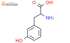DL-间酪氨酸结构式图片|775-06-4结构式图片