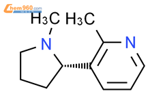 （S） -2-甲基-3-（1-甲基吡咯烷-2-基）吡啶结构式图片|77698-47-6结构式图片