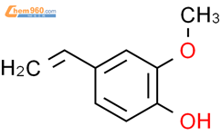 2-甲氧基-4-乙烯基苯酚结构式图片|7786-61-0结构式图片