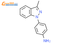 Benzenamine, 4-(3-methyl-1H-indazol-1-yl)-结构式图片|7788-03-6结构式图片