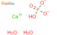 二水合磷酸氢钙结构式图片|7789-77-7结构式图片
