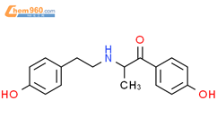 2-(4-羟苯乙胺基)-1-(4-羟苯基)丙基-1-酮结构式图片|779979-39-4结构式图片