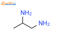 1,2-丙二胺结构式图片|78-90-0结构式图片