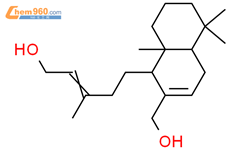 labda-7,13-二烯-15,20-二醇结构式