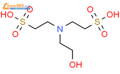 Ethanesulfonic acid, 2,2'-[(2-hydroxyethyl)imino]bis-结构式图片|78263-40-8结构式图片