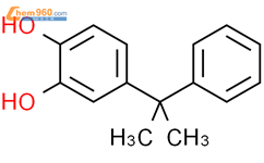 1,2-Benzenediol, 4-(1-methyl-1-phenylethyl)-结构式图片|783-80-2结构式图片