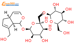 桃叶珊瑚甙元 1-O-BETA-龙胆双糖苷结构式图片|78392-84-4结构式图片