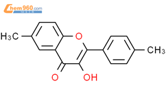3-羟基-6-甲基-2-(4-甲基苯基)色烯-4-酮结构式图片|78396-37-9结构式图片