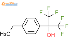 1,1,1,3,3,3-Hexafluoro-2-(4-ethylphenyl)propan-2-ol结构式图片|785-98-8结构式图片