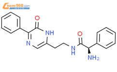 (R)-α-氨基-N-[2-(1,6-二氢-6-氧基-5-苯基吡嗪基)乙基]-苯乙酰胺结构式图片|78591-31-8结构式图片
