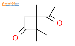 3-乙酰基-2,2,3-三甲基环丁烷-1-酮结构式图片|78673-20-8结构式图片