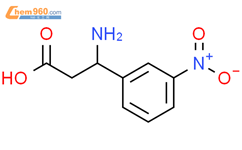 (R)-3-氨基-3-(3-硝基苯基)丙酸结构式图片|787544-61-0结构式图片