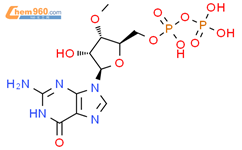 Guanosine 5'-(trihydrogen diphosphate), 3'-O-methyl-结构式图片|78771-34-3结构式图片