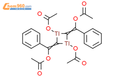 二(醋酸-O)二[μ-[(乙酰氧基)苯亚乙烯]]二-铊结构式图片|78793-82-5结构式图片