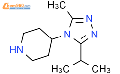 4-(3-异丙基-5-甲基-4H-1,2,4-噻唑-4-基)哌啶结构式图片|795310-37-1结构式图片