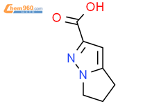 5,6-二氢-4H-吡咯并[1,2-B]吡唑-2-羧酸结构式图片|796729-03-8结构式图片
