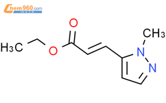 (E)-3-(1-甲基-1H-吡唑-5-基)丙烯酸乙酯结构式图片|796845-48-2结构式图片