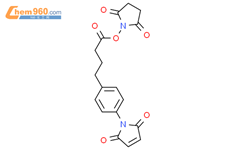 4-(4-马来酰亚胺基苯基)丁酸琥珀酰亚胺酯结构式图片|79886-55-8结构式图片